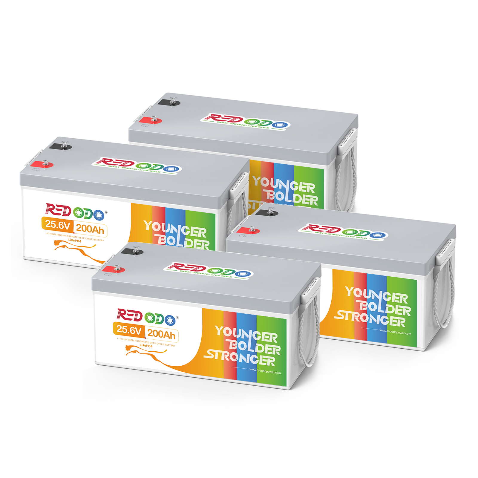 4 pack Redodo 24V 200Ah LiFePO4 Battery