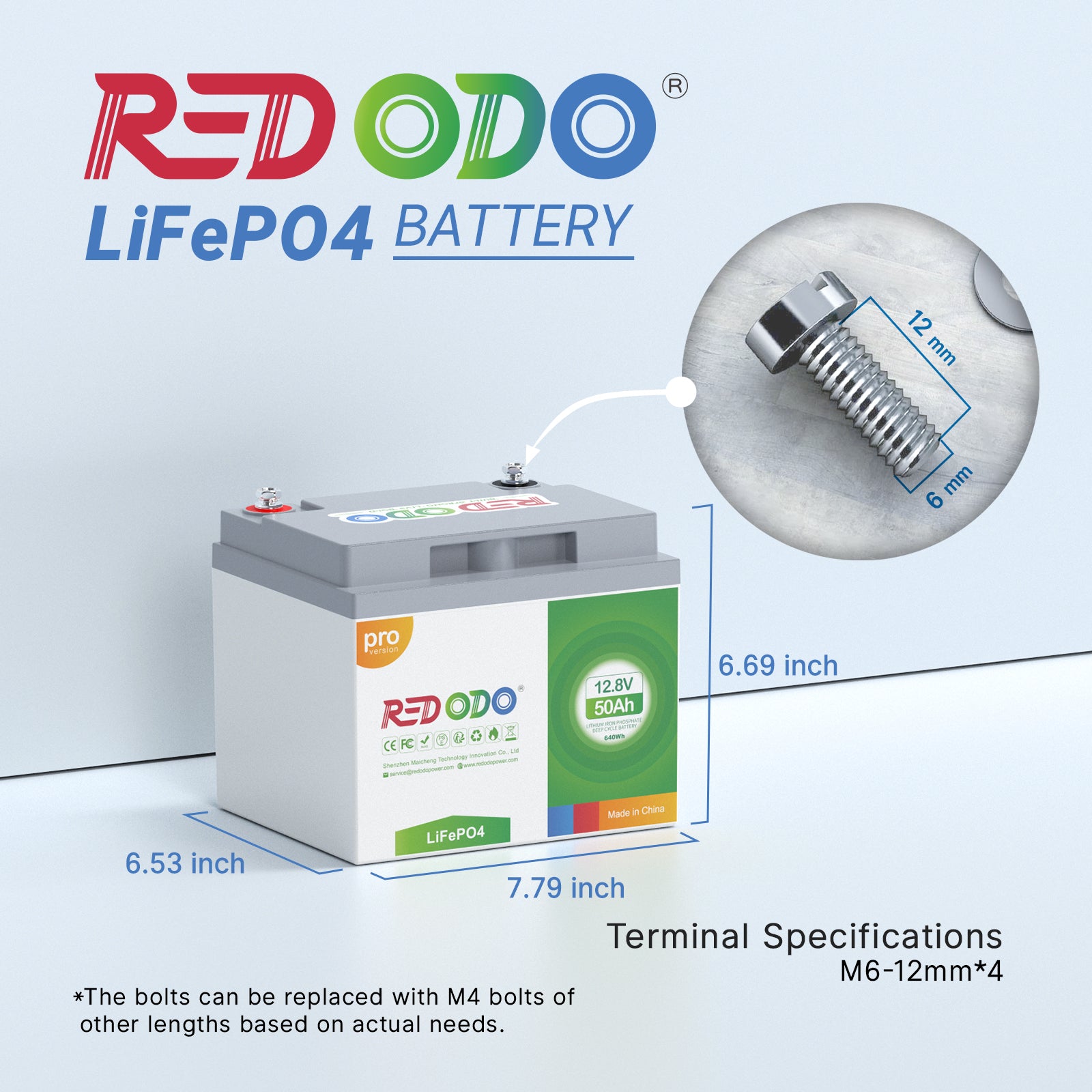 Redodo 12V 50Ah pro LiFePO4 Battery